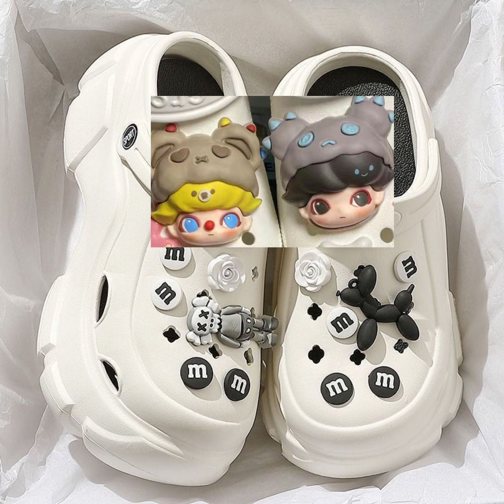 Cartoon shoe flower accessories diy shoe buckle bubble detachable hole stereo accessories cuteeasiest for match buckle
