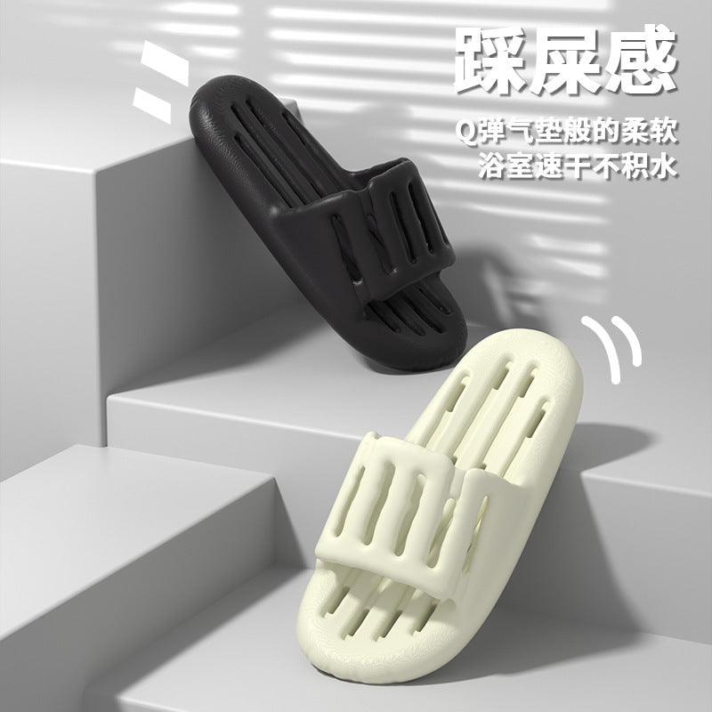 New arrival bathroom summer couple slippers men's indoor home bath non-slip leaky cut out waterproof sandals women's wholesale