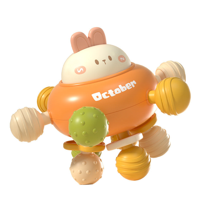 Baby Manhattan ball 0-1 year old baby educational atomic ball grinding teeth soft glue hand grab rattle ball soothing toy
