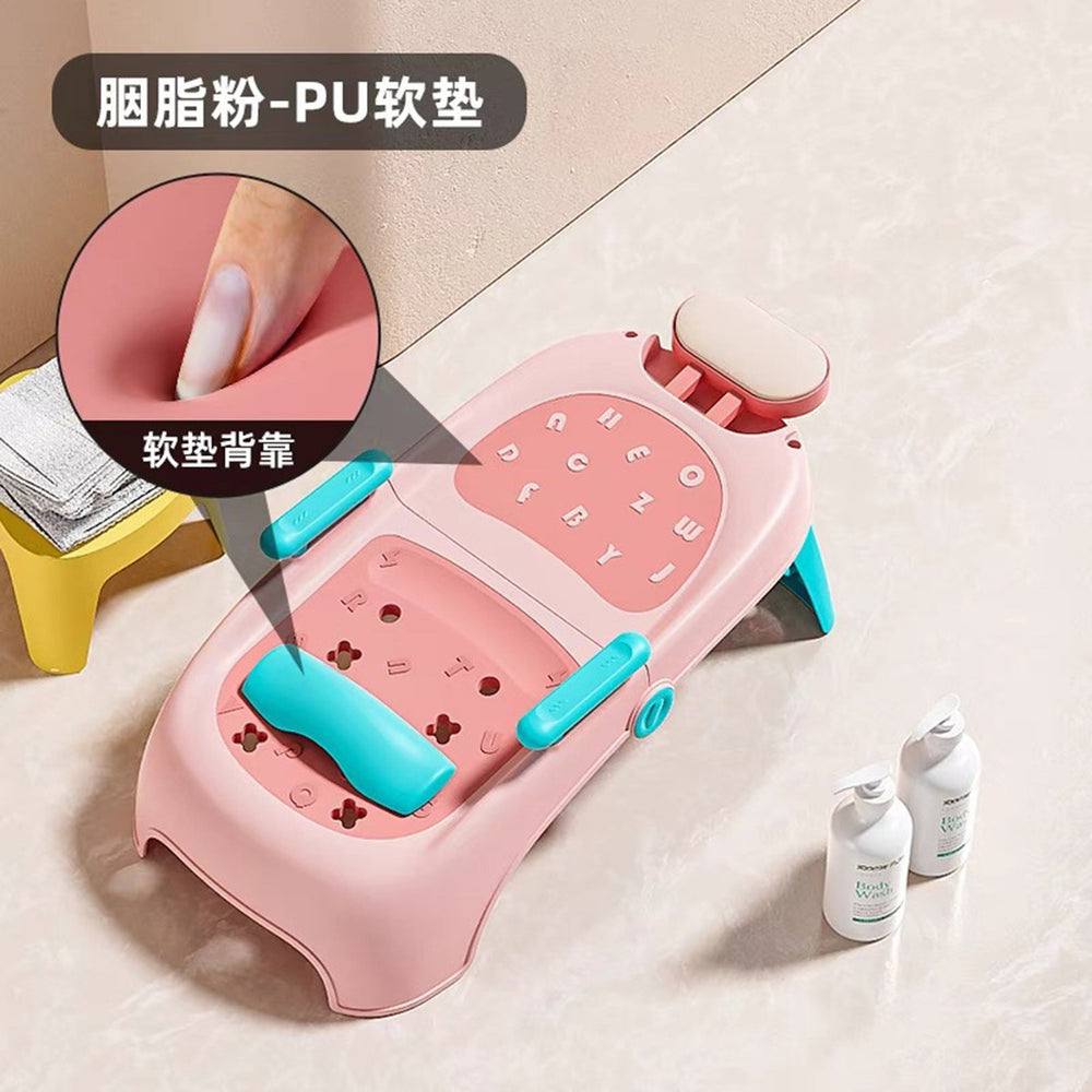Kids' shampoo chair - foldable baby hair washing bed for home use - gentle hair washing for toddlers and infants