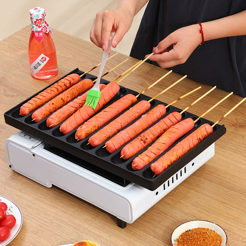 Sausage machine roadside stall commercial crispy starch sausage roasting machine night market stall cassette stove sausage plate mold aluminum alloy