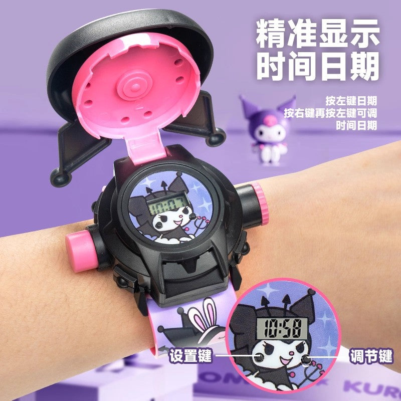 Culuo children's electronic projection watch mi girl children's day gift sanrio melody princess luminous toy