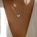 Acrylic love necklace wholesale european and american cross-border pendant jewelry women's niche accessible luxury high-end autumn and winter sweater chain
