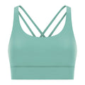 New arrival cross back yoga bra double-sided brushed nude high-strength bubble wrap push-up sports intimatesdw002
