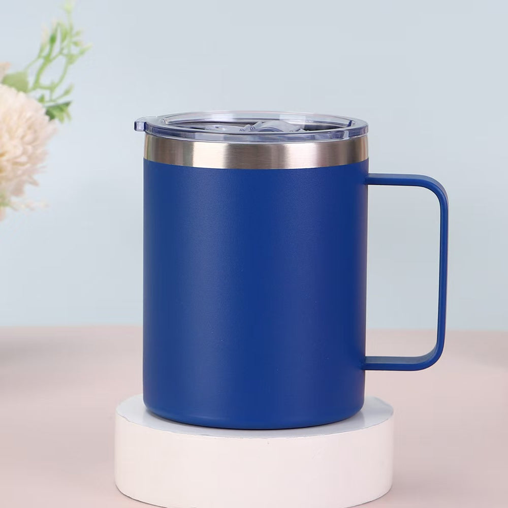 Amazon 304 stainless steel mug 12oz minimalist portable insulated tumbler with handle for home and office - wholesale