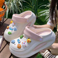 Dopamine baotou drag girl summerthick soleoutwearpopularheight increasingslimming lookfashioneasiest for match beach crocsins