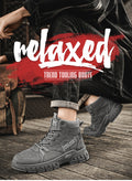 Boots men's shoes spring high-top british style retro mid-top workwear boots outdoor sports hiking desert combat boots