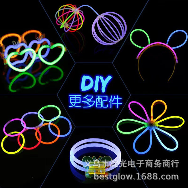 Glow Stick Accessories Disc Lantern Ball Joint Multifunctional Plastic Accessories Glasses Shelf Headband Shelf Accessories