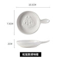 Embossed snack plate-squirrel style