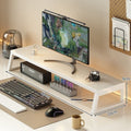 Computer elevated stand, e-sports room desktop storage rack, monitor bottom support rack, workstation long laptop stand