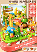 Animal paradise magnetic puzzle adventure - educational slide toy for girls and boys - perfect birthday gift for preschoolers