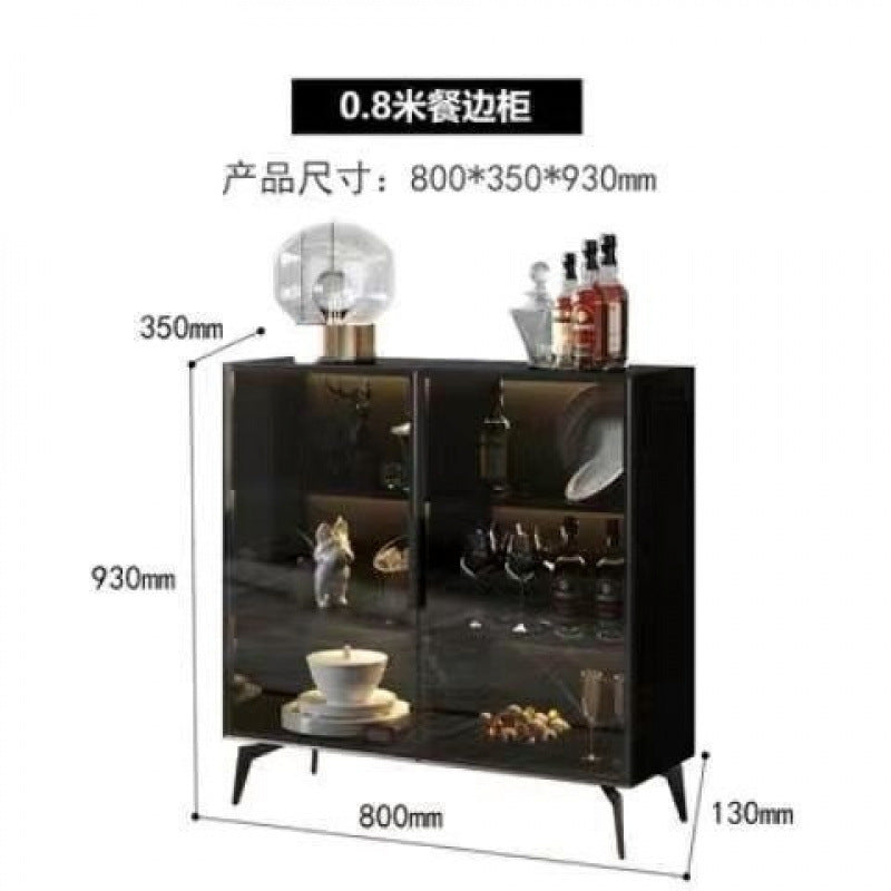 Rock slab sideboard all-in-one wall-mounted accessible luxuryclassycasual wine cabinet kitchen cupboard tea cabinet for home storage cabinet