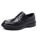 Men's formal leather dress shoes - plus size, new live stream collection, business casual british style, lace-up derby shoes, cross-border men's footwear