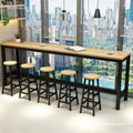 Wall-mounted bar table, minimalist modern design, suitable for home use, tall table, living room, balcony, small rectangular table, perfect for bubble tea shops and bar counters