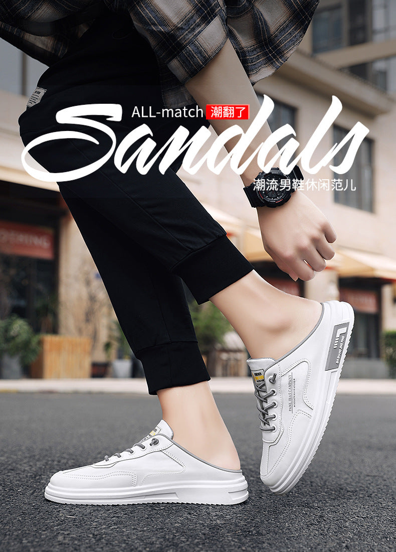 Men's summer breathable slip-on loafers - ice silk canvas white cloth shoes - casual sneakers for students