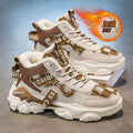 High-top men's shoes winternew arrivalfleece-linedheattech cotton shoes youth student sports casualnon-slip dad trendy shoes