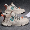Spring breathable flyknit athletic dad shoes - versatile men's anti-odor mesh casual running sneakers - trendy yeezy style