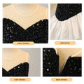 Custom european and american style baby dress princess gown sequin patchwork mermaid slim fit round neck cute odm evening dress
