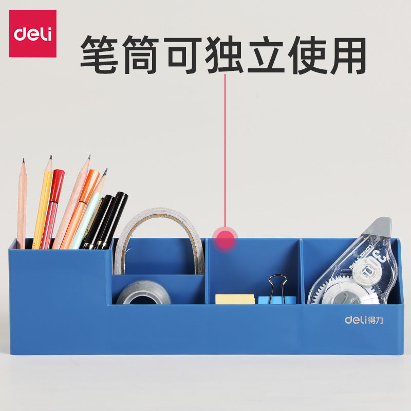 Deli file frame data rack thickened plastic storage box vertical file rack file basket wholesale