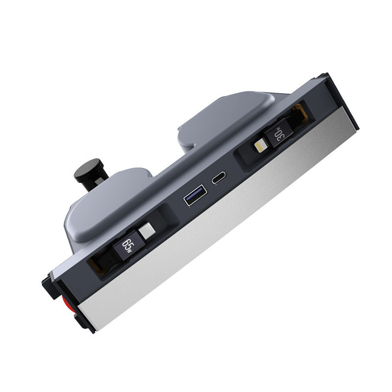 Suitable for Tesla docking station refresh 3/Y cigarette lighter charger slide cover P cigarette lighter telescopic cable 120WD fast