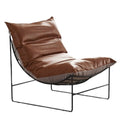 Factory direct living room iron sofa chair bedroom fabric lazy sofa balcony single casual chair popular lounge chair