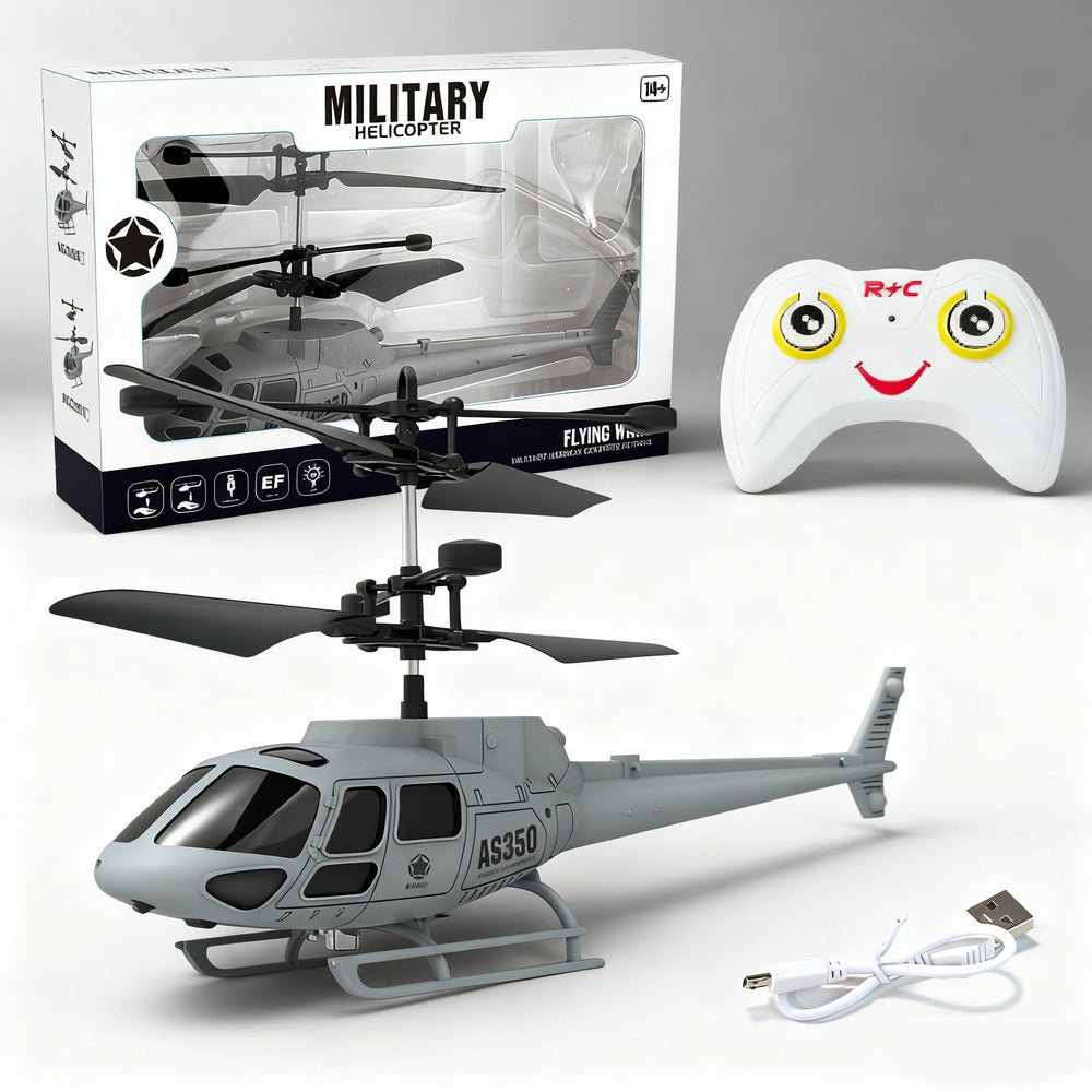 hot-selling remote control helicopter, kids' sensory aircraft, rechargeable, drop-resistant, hovering flight toy - wholesale