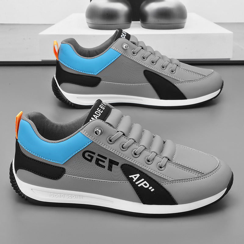 Men's slip-on sneakers: spring 2025 new arrivals - student style, athletic board shoes, running shoes, casual white sneakers, thick-soled winter edition