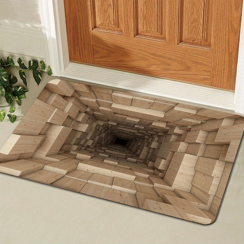 3d visual trap floor mat bathroom absorbent mat non-slip foot mat entrance door mat entrance door mat