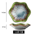Lotus leaf dish ink green
