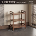 Solid wood chinoiserie tea set storage rack tea ornaments display rack tea cabinet small tea room storage cabinet