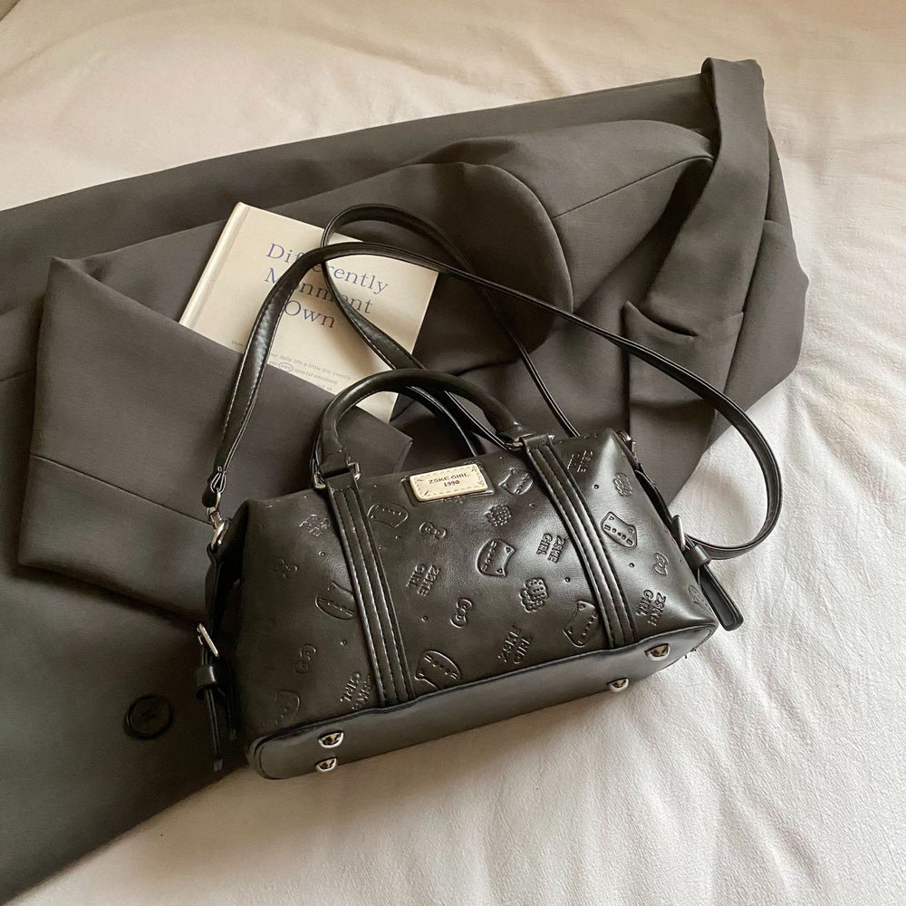classy printing bag women's 2025 fall and winter new arrival super popular satchel bag accessible luxury niche style shoulder crossbody bag