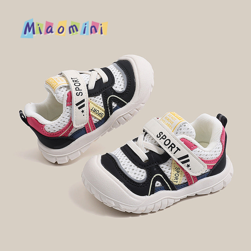 Baby first walker shoes  spring/autumn breathable mesh shoes girls' sneakers soft sole boys' infant casual shoes 1-3 years old