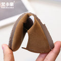 Vancahao kids birkenstock shoes  autumn new korean style girls' fashion soft sole leather shoes retro flats