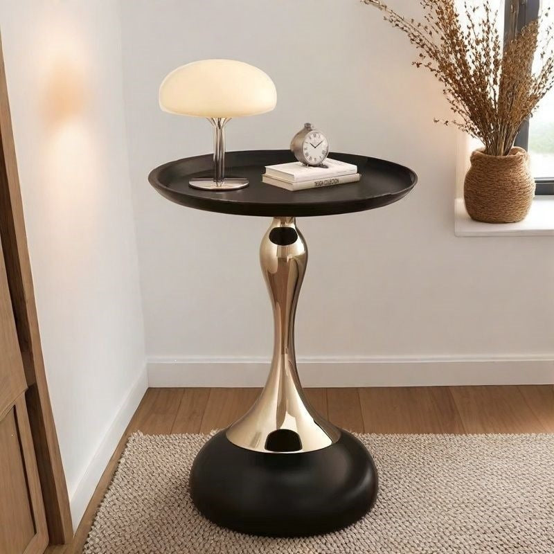 Accessible luxury sofa side table living room for home small coffee table side table retro corner table iron bedside storage balcony small round table