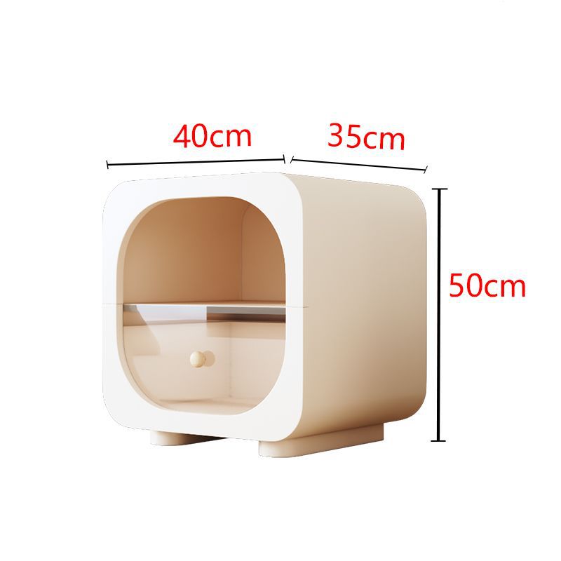 Cream style bedside table frenchaccessible luxury bedroom modern casualpopularins wabi-sabi bedside storage cabinet