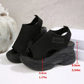 Exportplus sizethick sole sandals summernew arrival fish mouth fairy style platform bottom high heel fly woven sports sandals