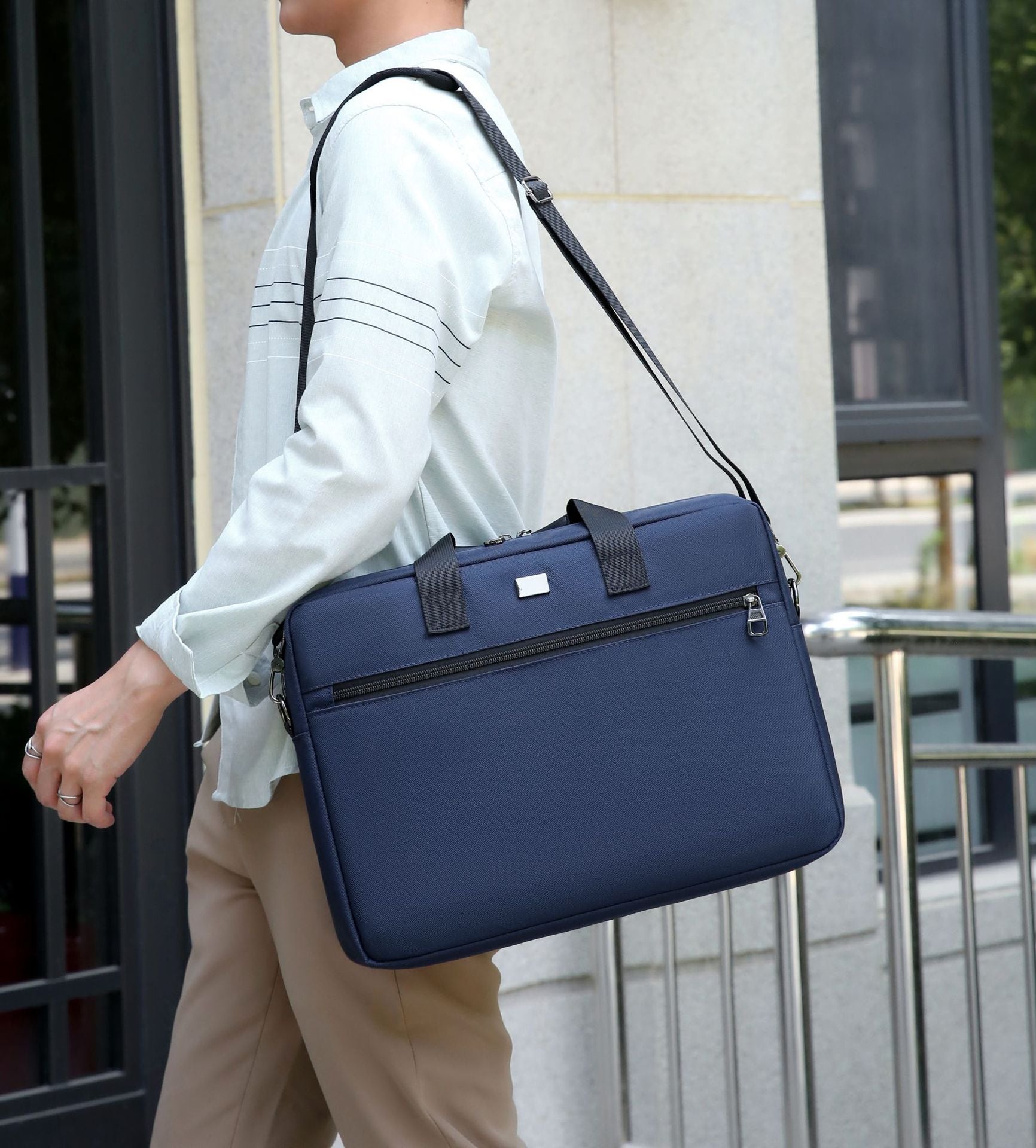 Crossbody bag spring new Oxford cloth waterproof and wear-resistant business portable men's business travel computer bag briefcase