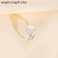 Wholesale butterfly rings: 2025 new cross-border gold-plated jewelry, women's zinc alloy fashionable versatile statement hand accessories