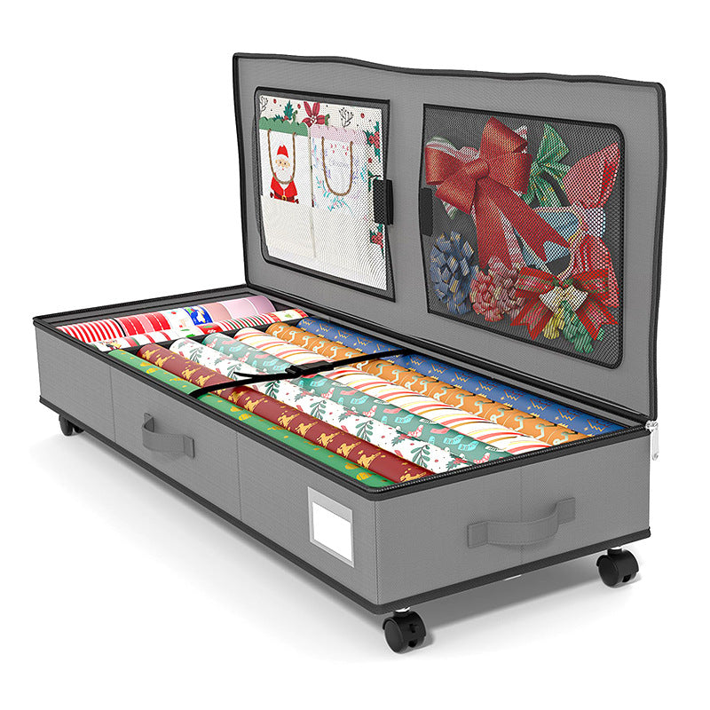 European and American Christmas gift packaging storage bag clothing quilt finishing storage box ribbon and bow gift box