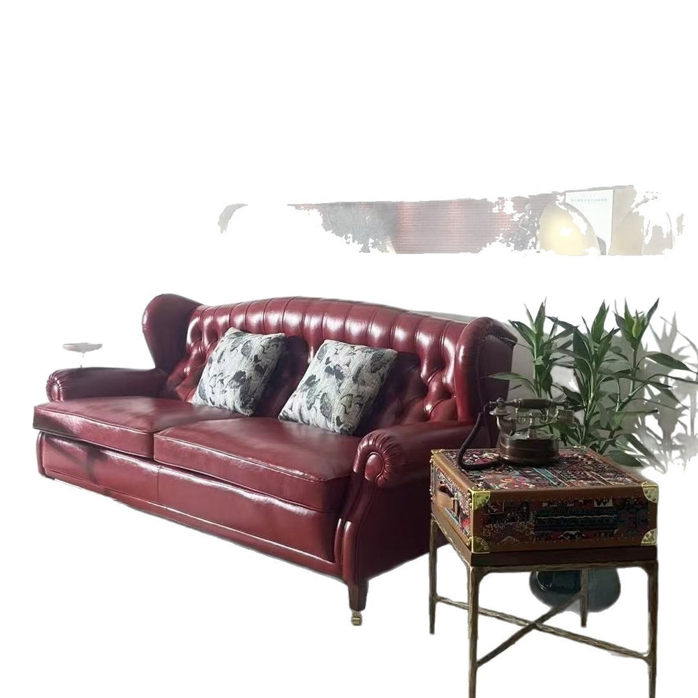 Leather american single sofa chair casual tiger bar chair classic stool retro1919 cigar godfather