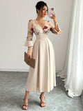 fall/winter new arrival: women's elegant and romantic sleeveless maxi dress - french style for cross-border e-commerce