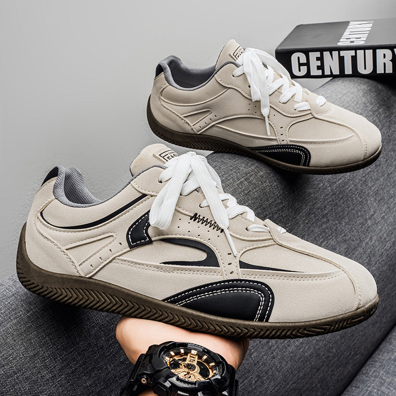 Men's shoes: 2025 autumn trendy versatile work & athletic skate shoes, winter niche lightweight soft sole casual german army trainers (gats) - trendy footwear