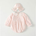 Baby clothes autumn outfit chic lace collar long sleeve romper girl baby full month hundred days princess style bodysuit autumn