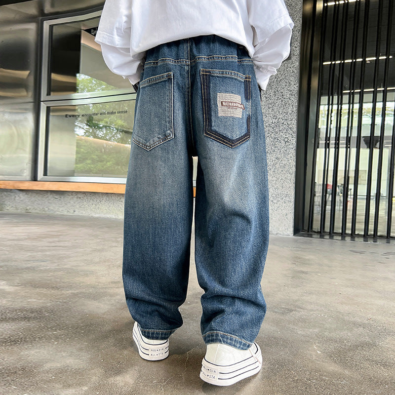 Boys' jeans - spring/autumn collection,  new arrivals: stylish and casual loose-fit jeans for boys, ages mid-child to big kid