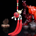Car perfume gourd pendant car interior accessories car decoration supplies fragrance pendant safe entry wooden cover gourd