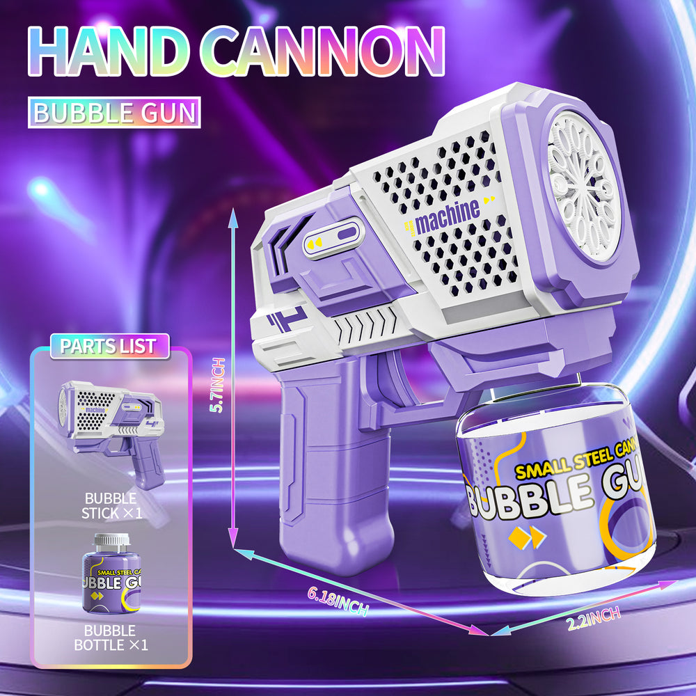 new product: fully automatic light-up bubble machine, electric mechanical bubble gun, outdoor toy for kids, gift for boys and girls
