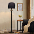 American retro floral bedroom wallpaper french living room sofa hotel background wall living room high-end vintage floor lamp