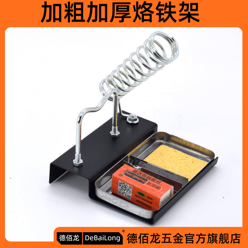 Soldering iron holder Multifunctional shelf All-metal welding pen holder Cast iron Household electric soldering iron base Tin wire holder set