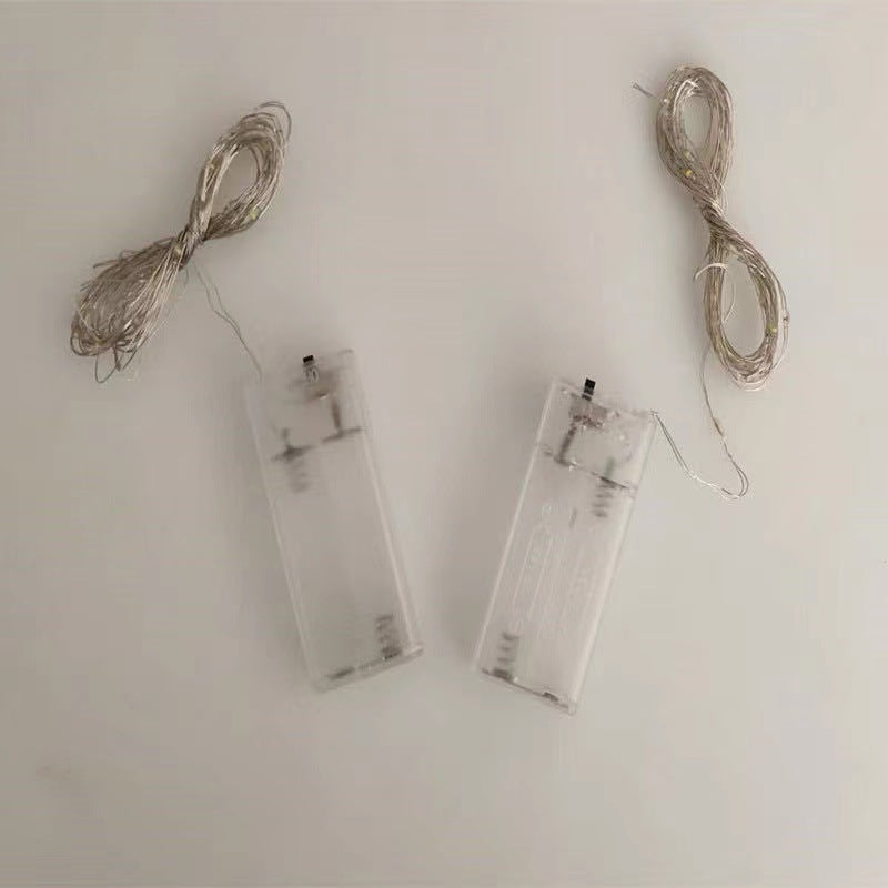 Luminous night market Bobo ball light line light with 2 battery boxes 3 meters high bright lights warm lights star light string wholesale