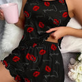 hot-selling european and american women's loungewear pajama set, sexy casual camisole and shorts set